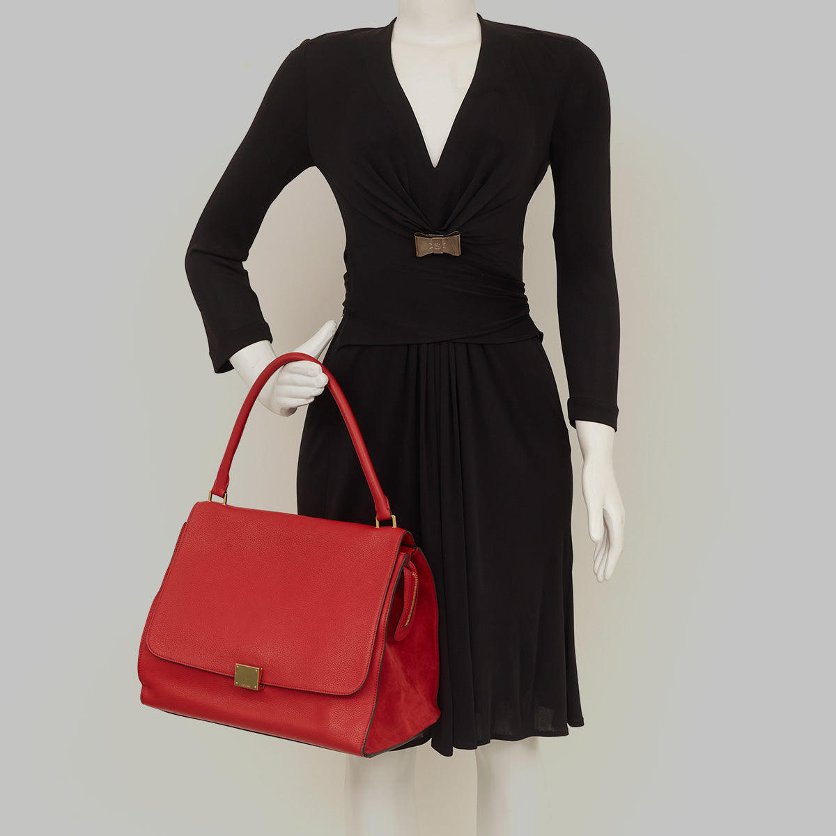 Bolsa Celine Trapeze Vermelha