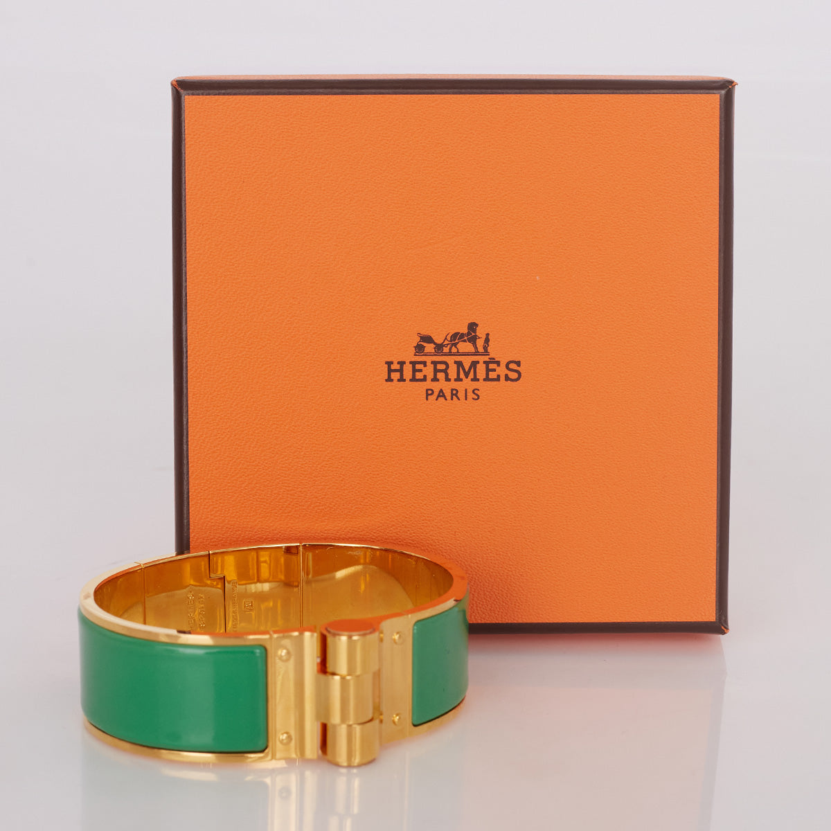 Pulseira Hermès Charniere Verde
