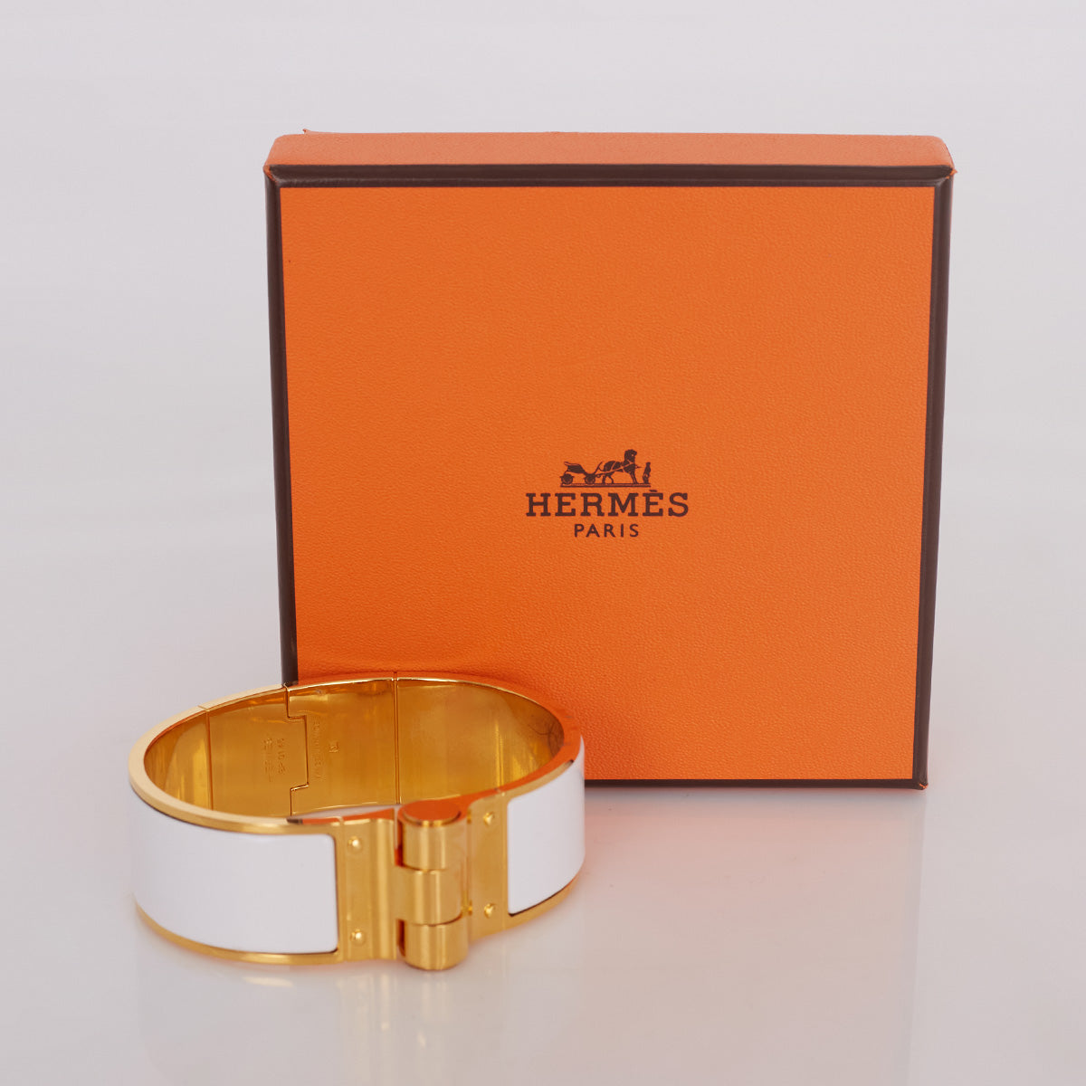 Pulseira Hermès Charniere Branca