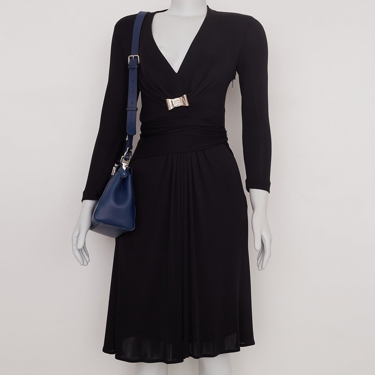 Bolsa Fendi Peekaboo Small Azul Marinho