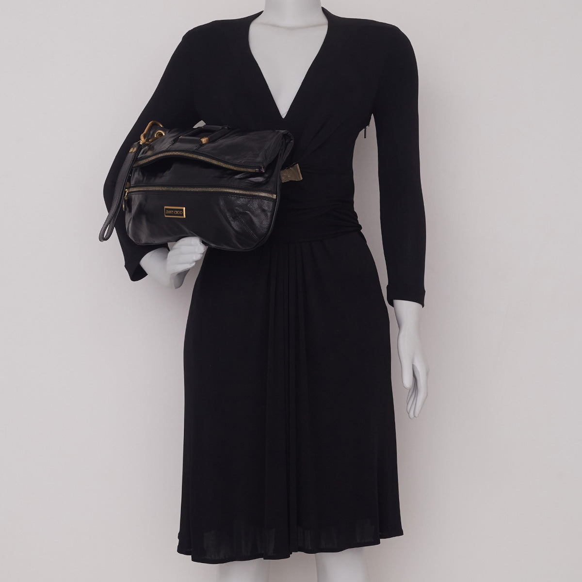 Bolsa Jimmy Choo Solid Large Preta