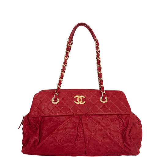 Bolsa Chanel Matelassê Vermelha