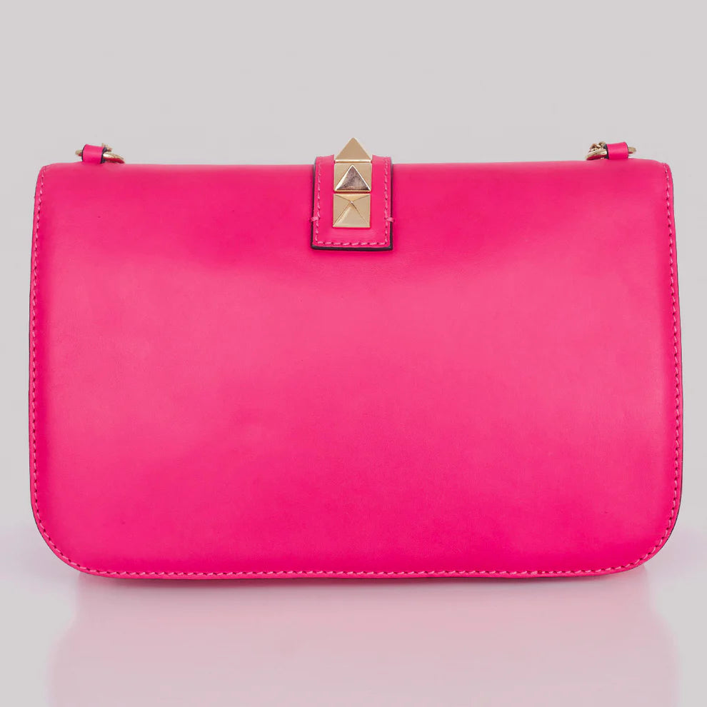 Bolsa Valentino Glam Lock Rosa