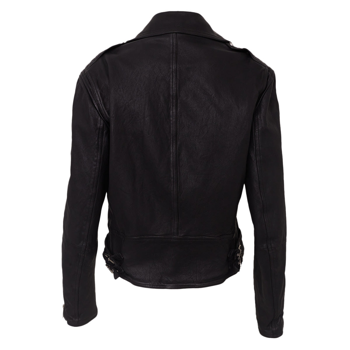 Jaqueta Burberry Couro Preta Tam. M Br