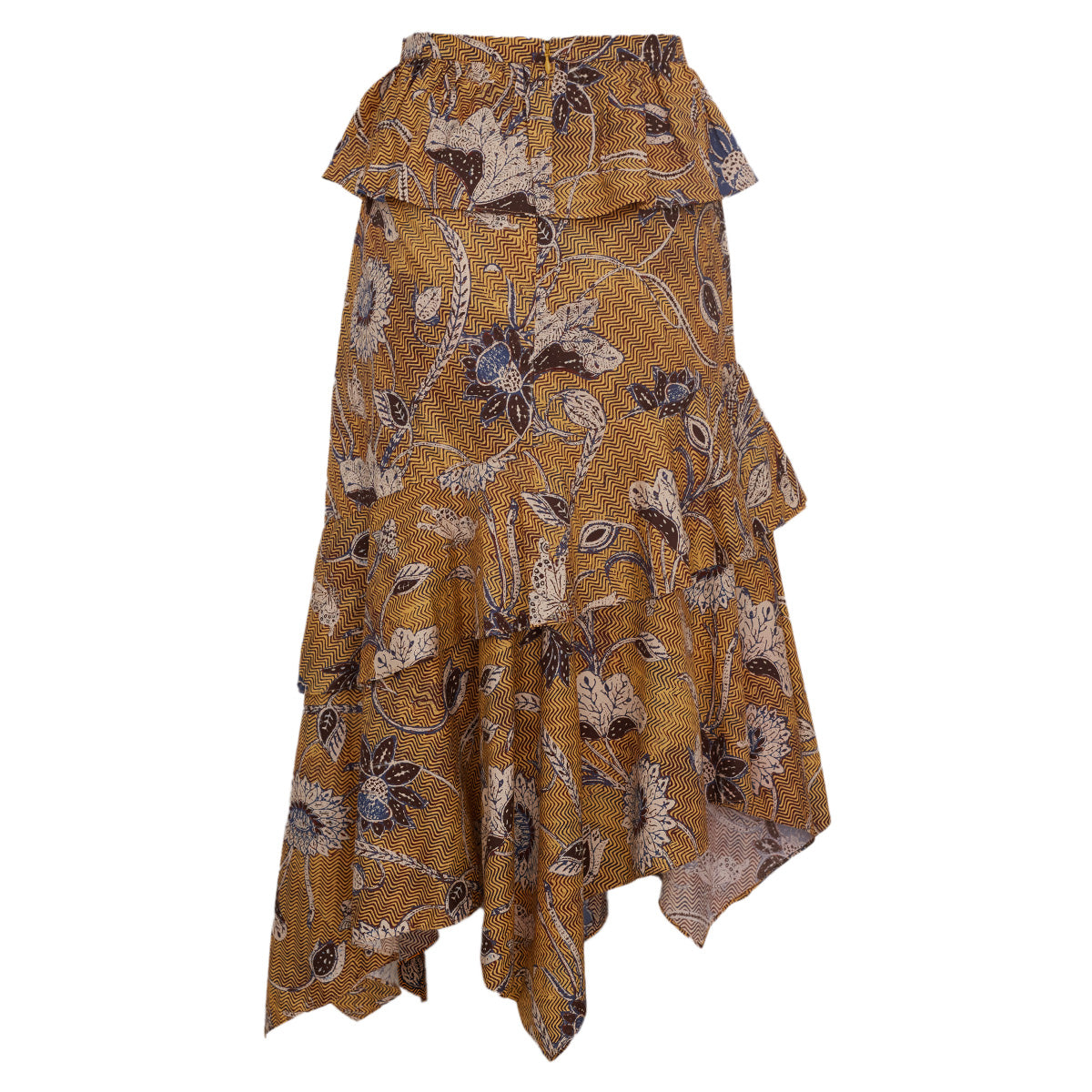 Saia Ulla Johnson Amarela Estampada Tam. M Br