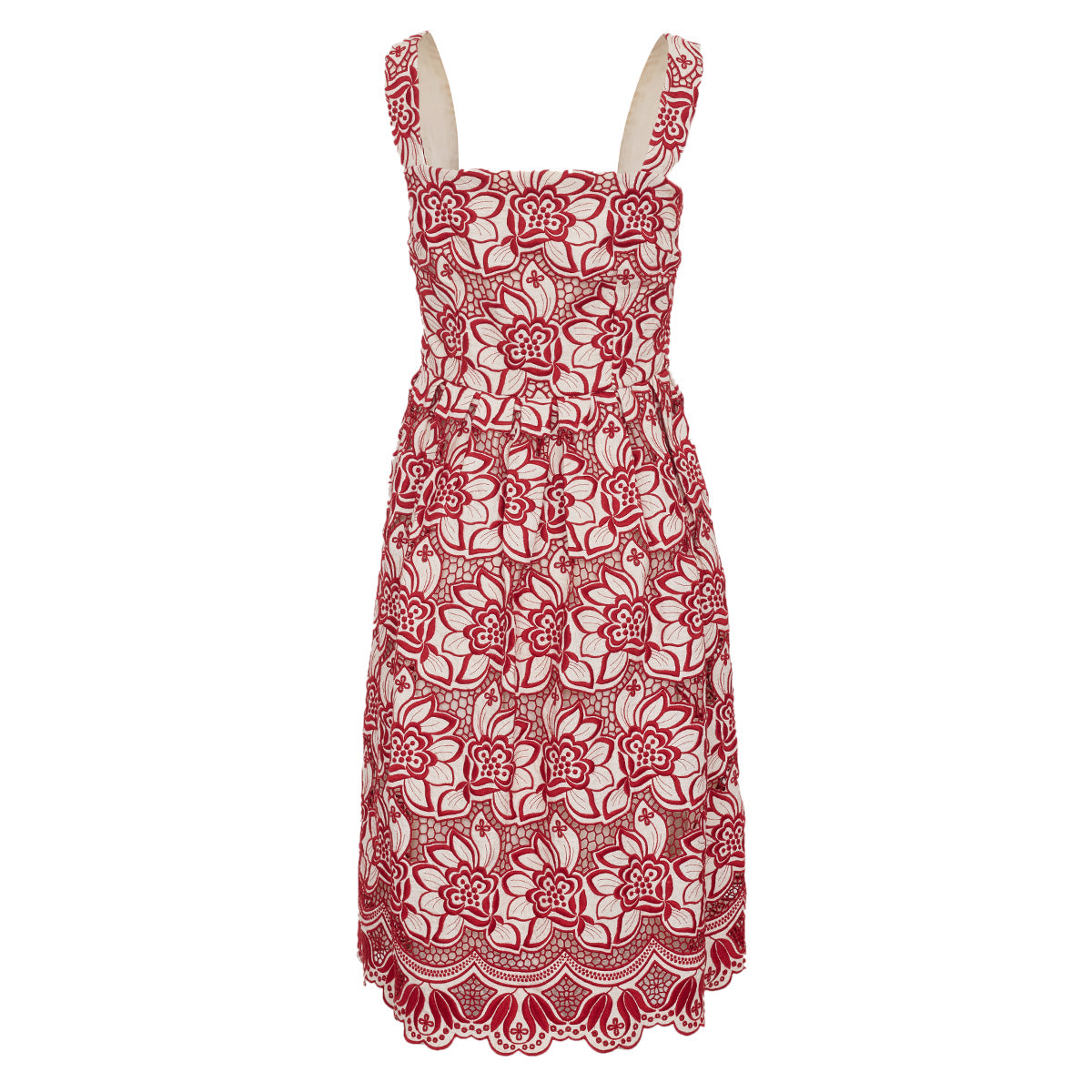 Vestido Dolce & Gabbana Estampado Vermelho Tam. 38 BR