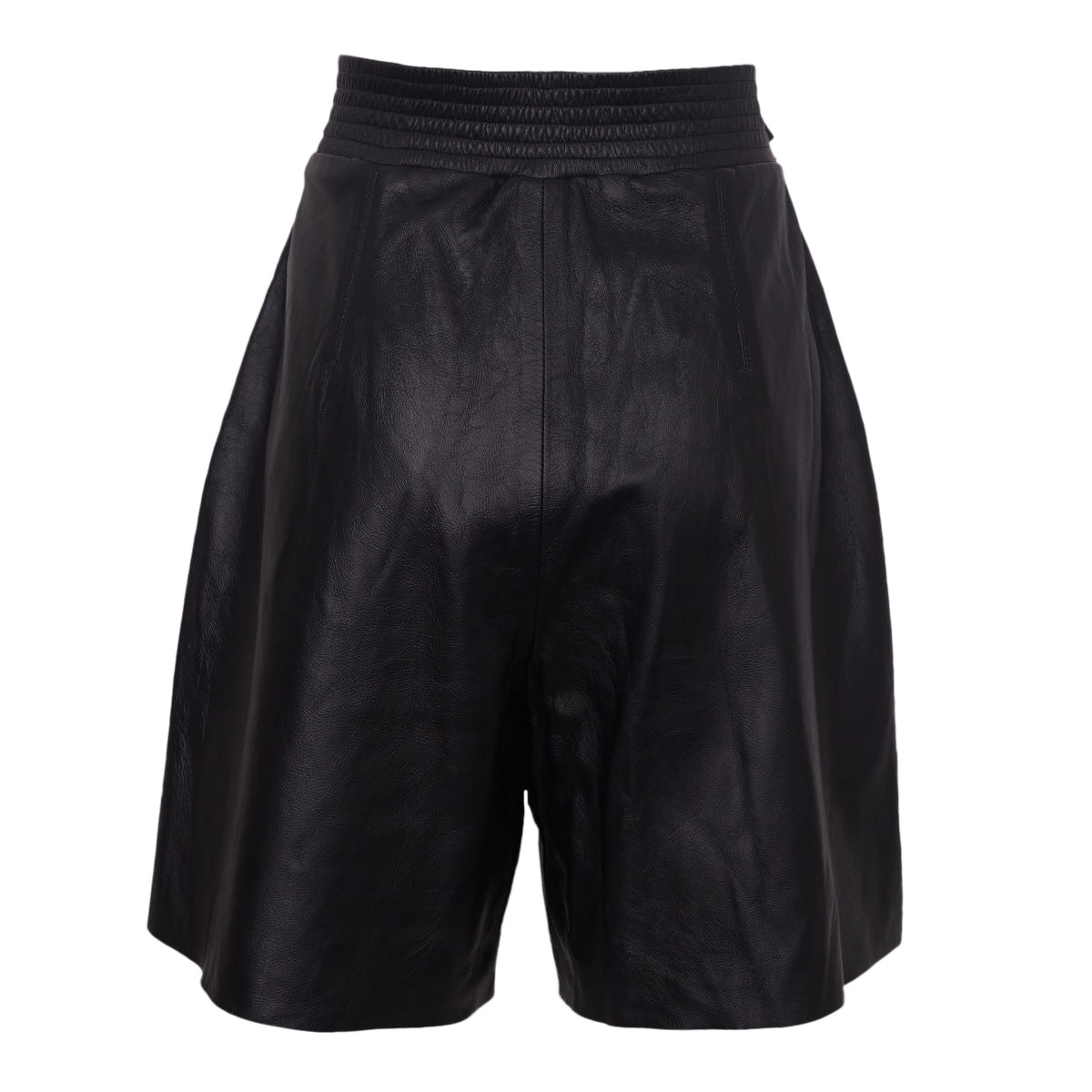 Bermuda NK Preta de Couro c/ Cinto Tam. 44 Br