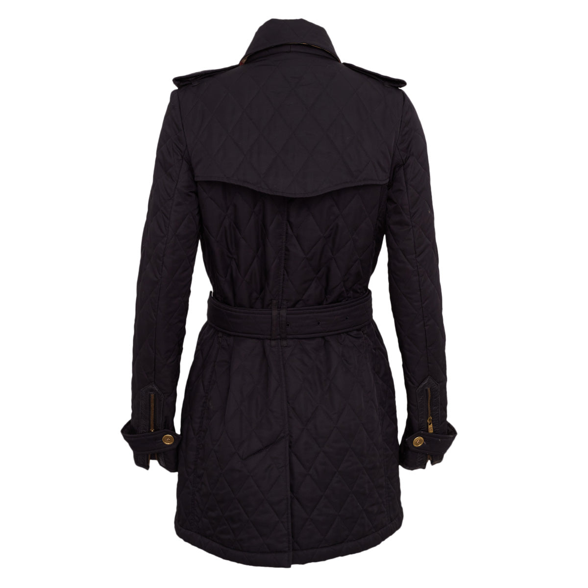 Casaco Burberry Preto com botões dourados Tam. 42 Br