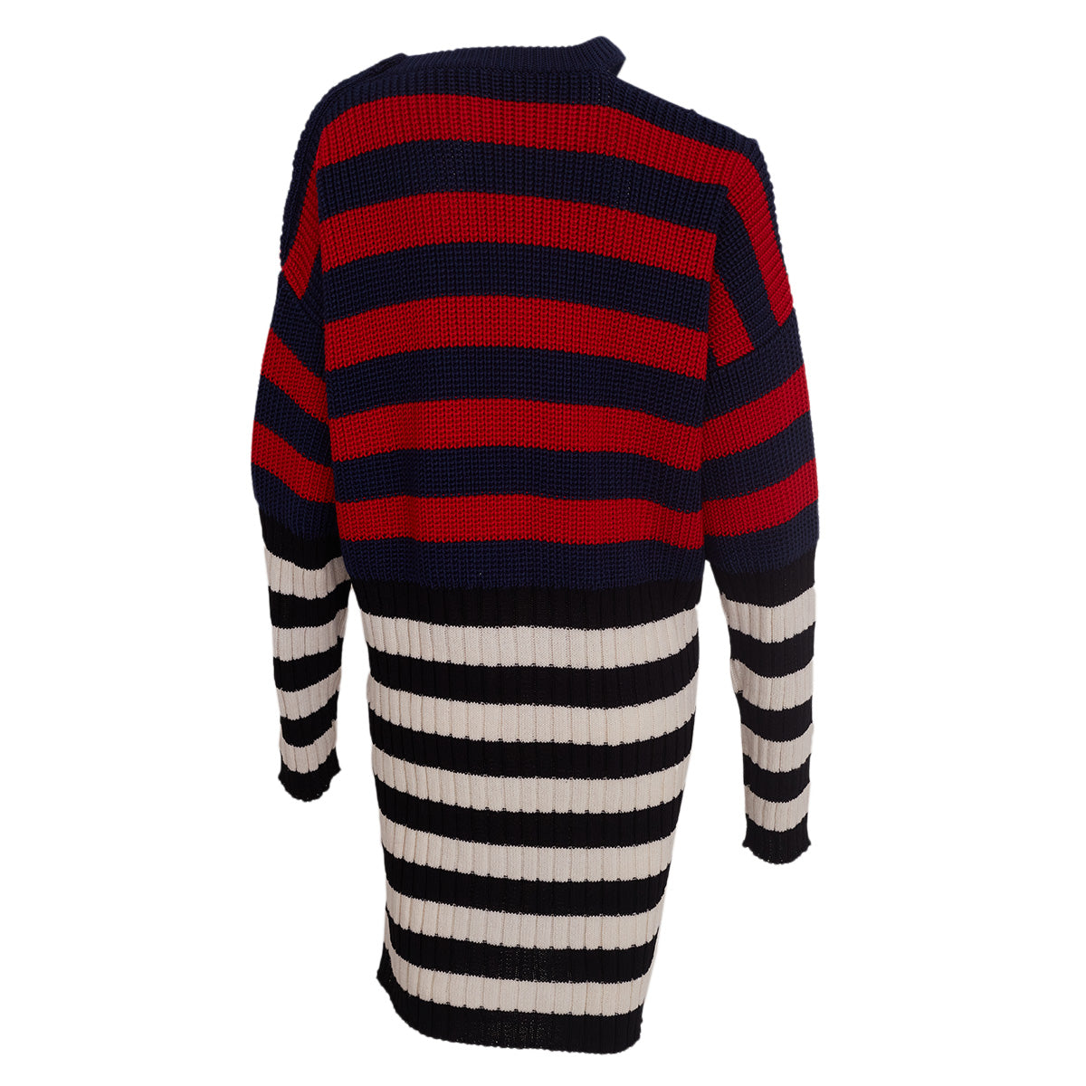 Vestido Balmain Tricot Listrado Tam. PP Br