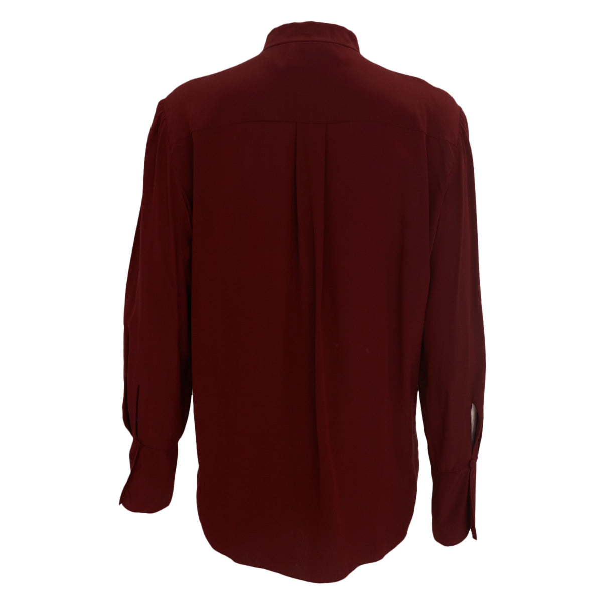 Camisa Chloe Vinho com Babados Tam. 40 Br