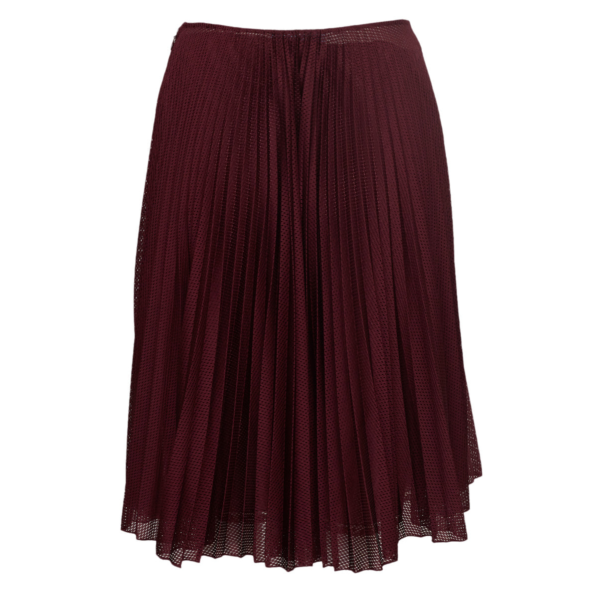 Saia Prada Plissada Vinho Tam. 34 Br