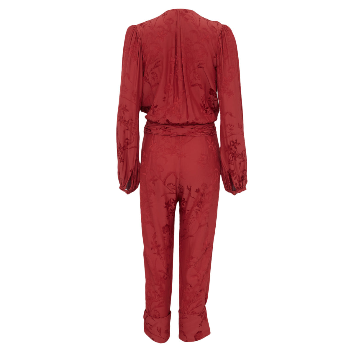 Macacão Johana Ortiz Florido Amaranto Tam. 38 BR