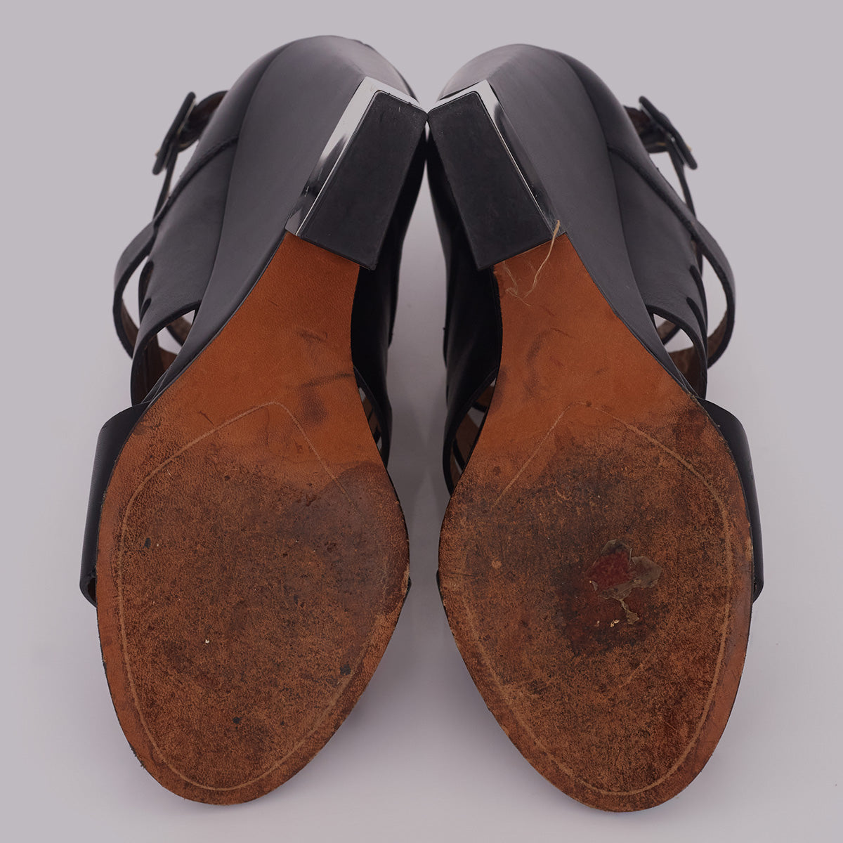 Sandalia Givenchy Preta com Tiras Tam. 35 BR