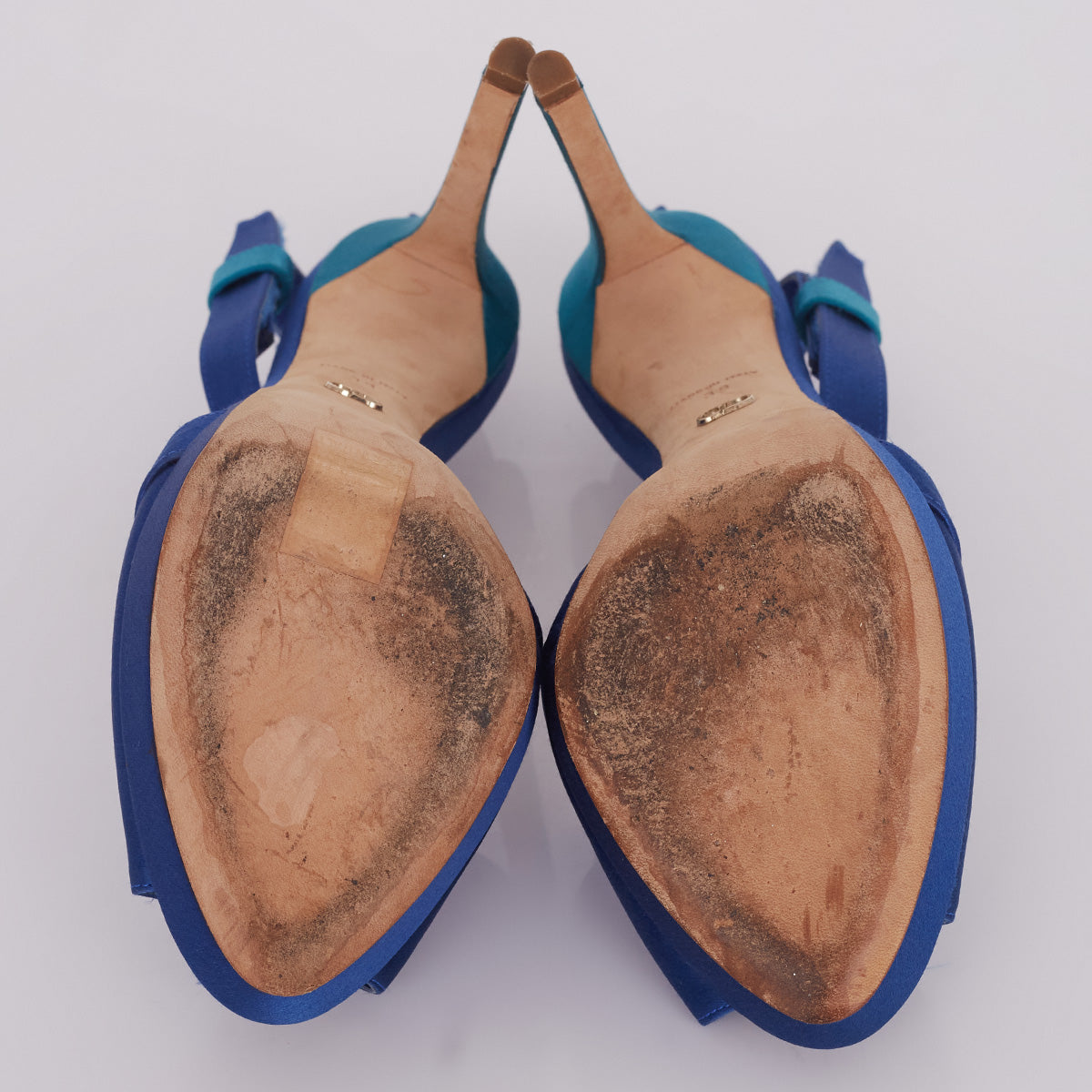 Sandália Christian Dior Azul Tam. 37 Br