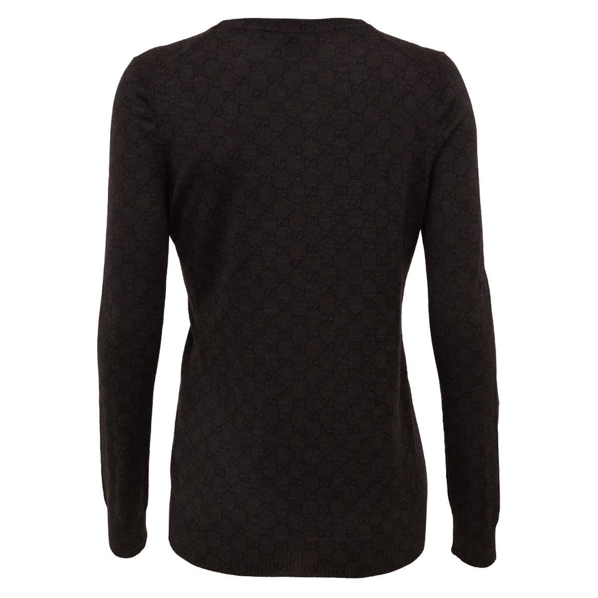 Suéter de caxemira Gucci com monograma GG preto Tam. G