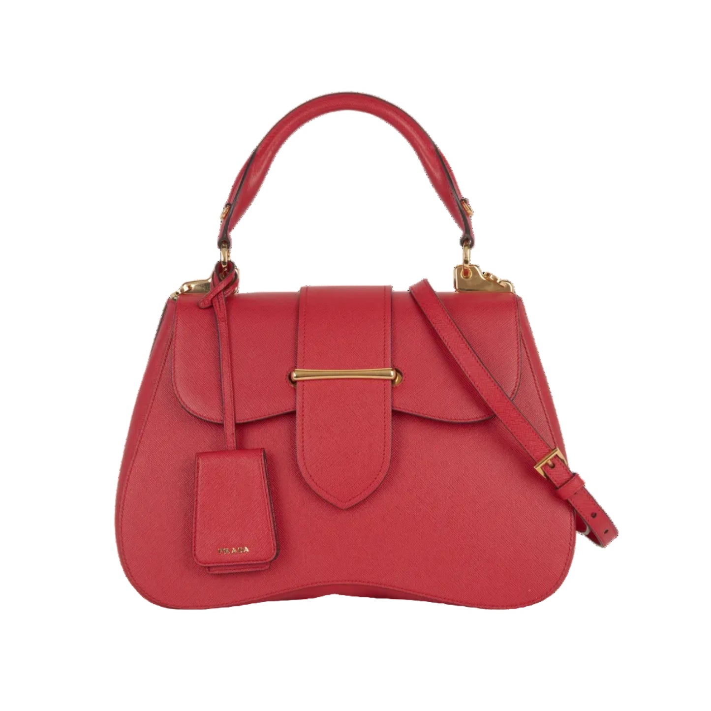 Bolsa Prada Sidonie Top Handle Vermelha