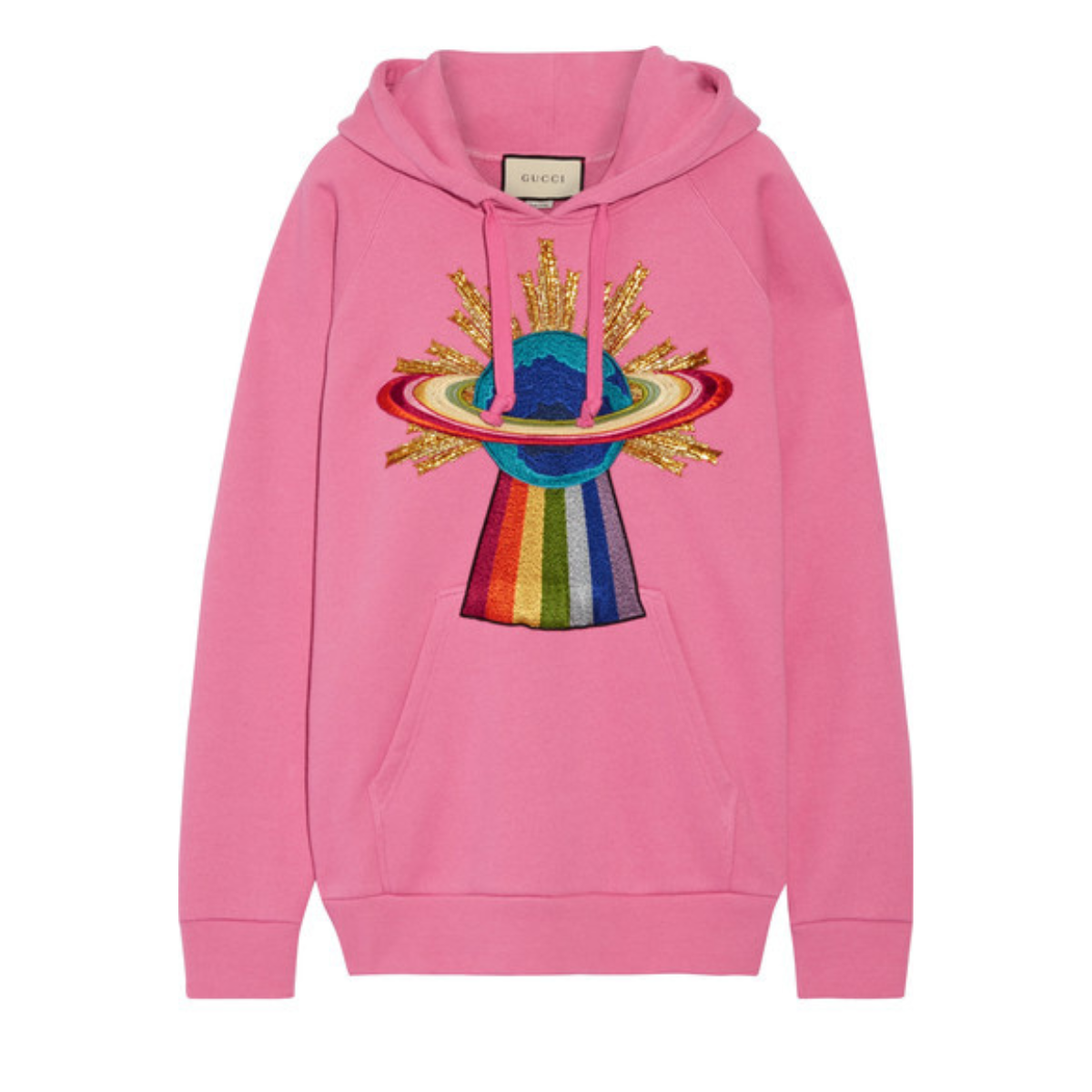 Moletom Gucci Colorful World Rosa Tam. PP Br