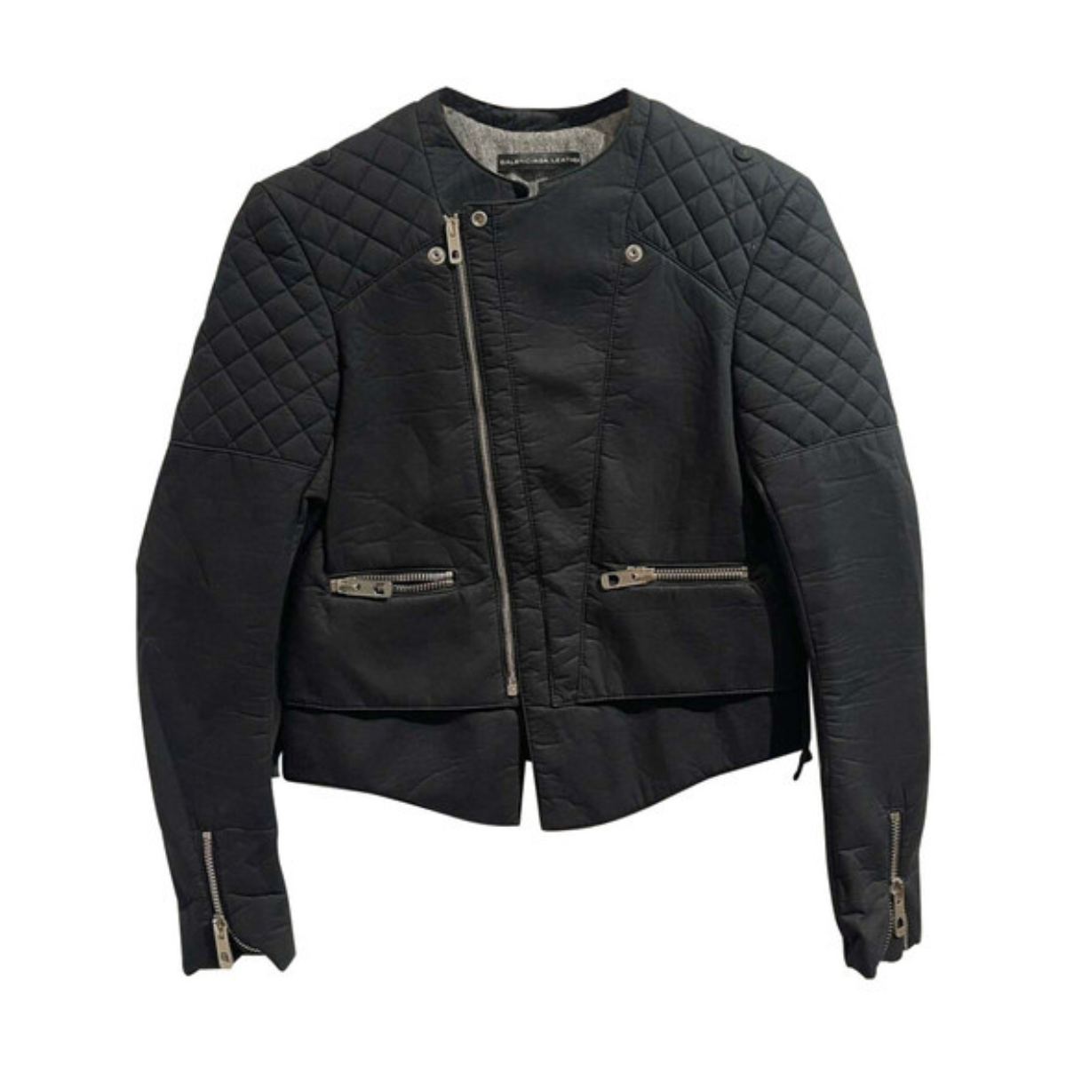 Jaqueta Balenciaga Preta Matelassê Tam. 34 Br