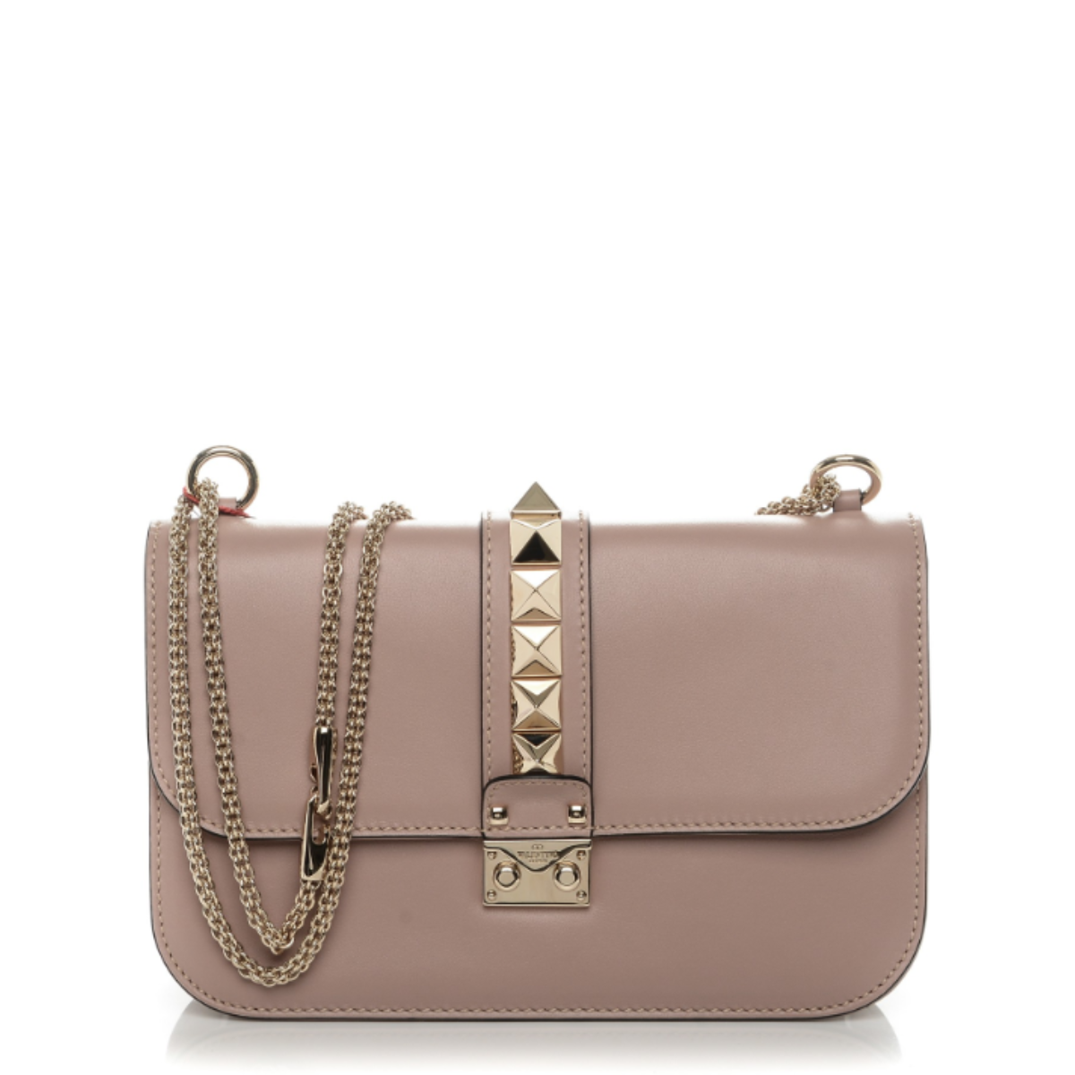 Bolsa Valentino Glam Lock Nude