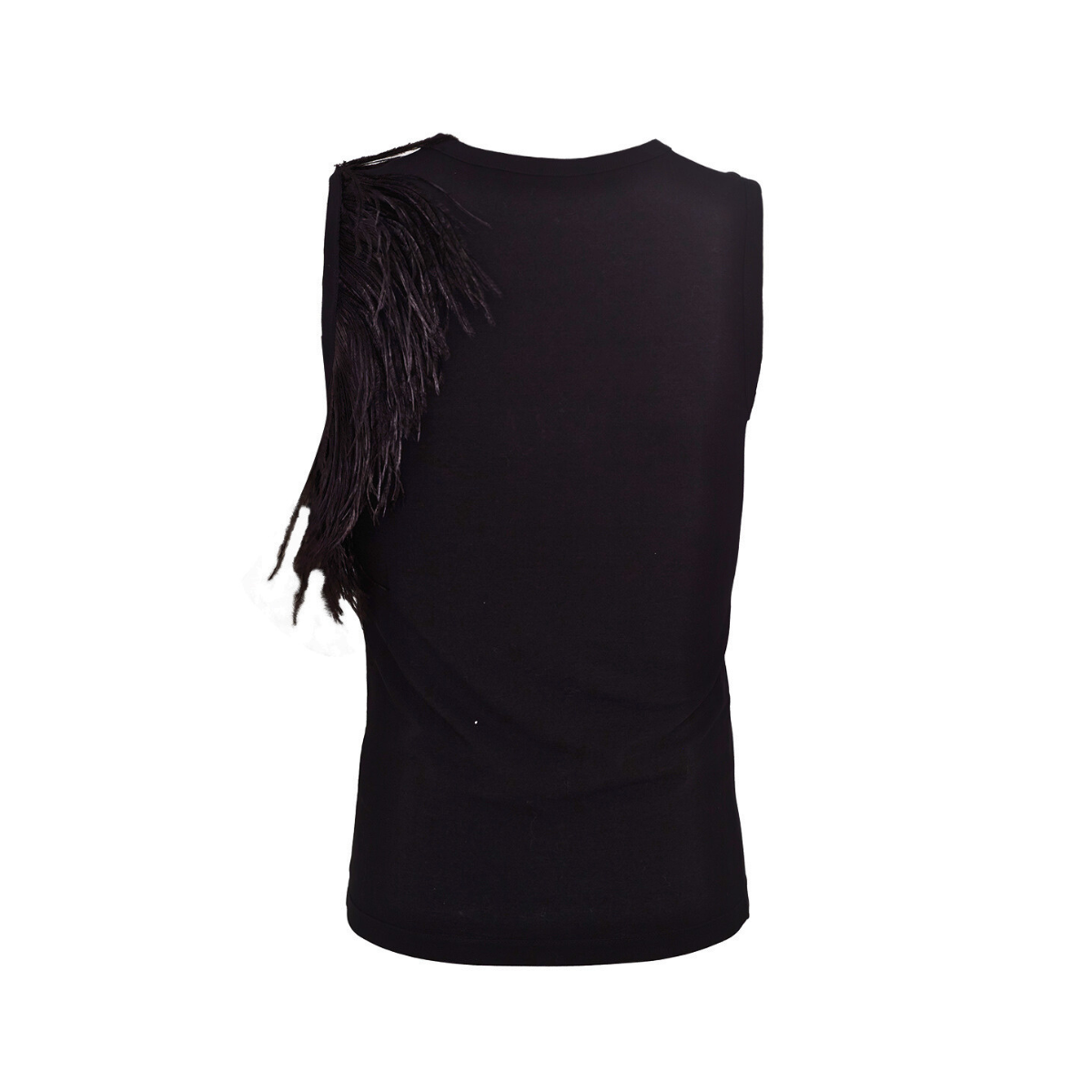 Blusa Helmut Lang Plumas Preta Tam. PP Br