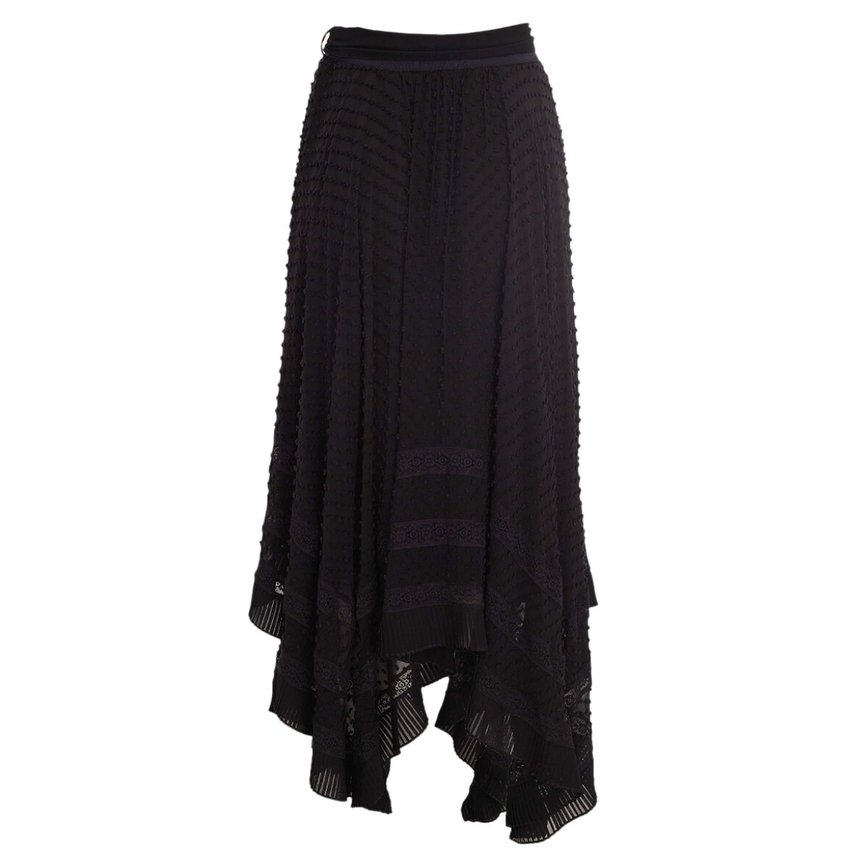 Saia Zimmermann Midi Preta Tam. M Br