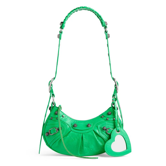 ⁠Bolsa Balenciaga Le Cagole Verde Neon XS