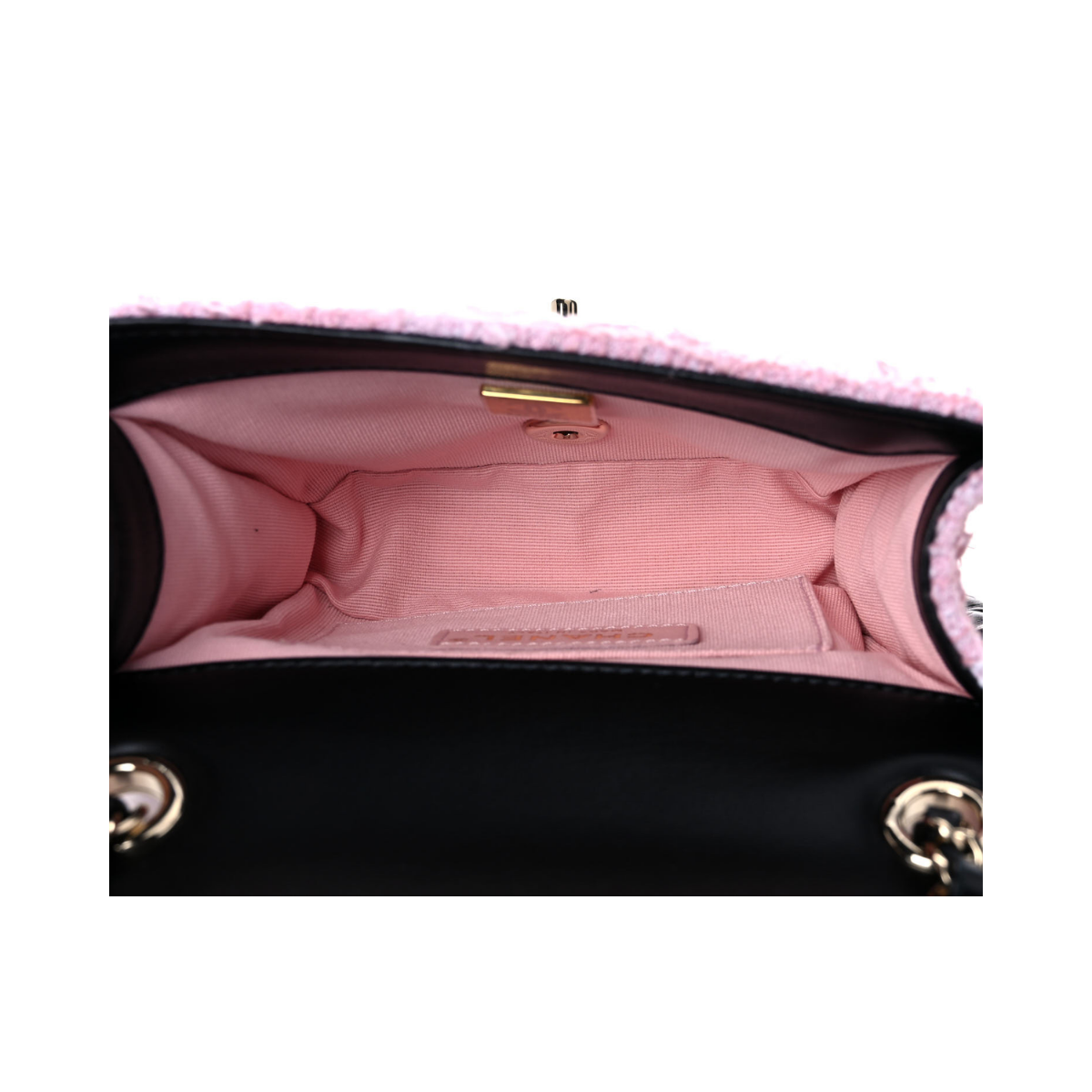 Bolsa Chanel Mini My Own Flap Tweed Rosa