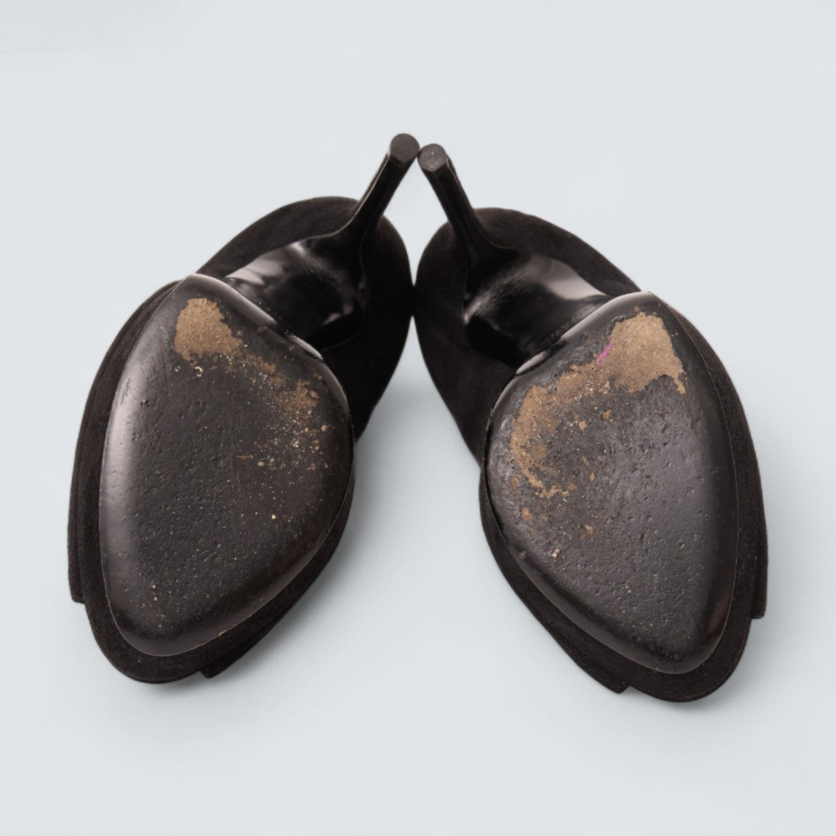Salto Gucci Black/Gold Suede Chain Tam. 34,5 BR
