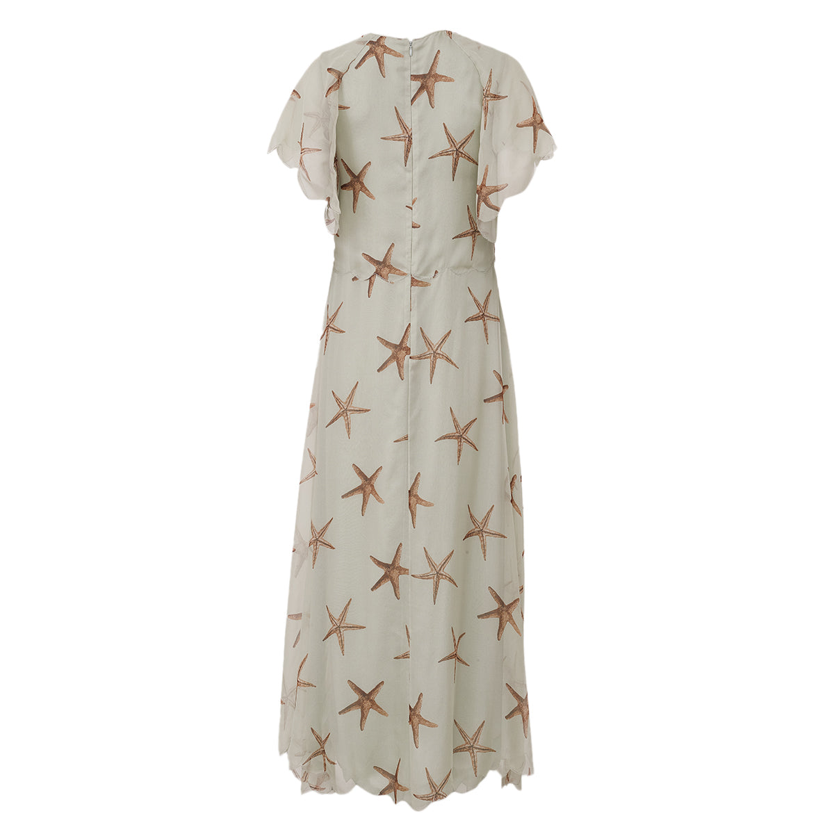 Vestido Valentino Verde Estampa De Estrela Do Mar Tam G Br