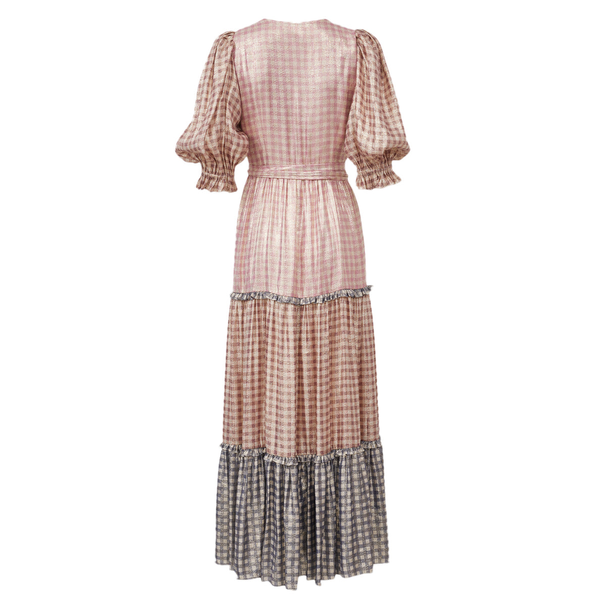 Vestido LoveShack Fancy Xadrez Tam P Br