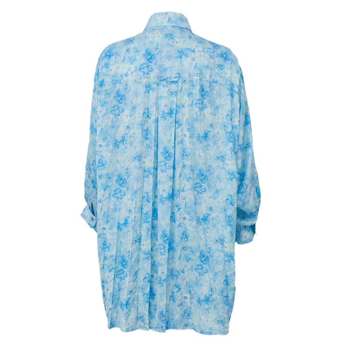 Vestido Balenciaga Estampado Azul Tam G Br