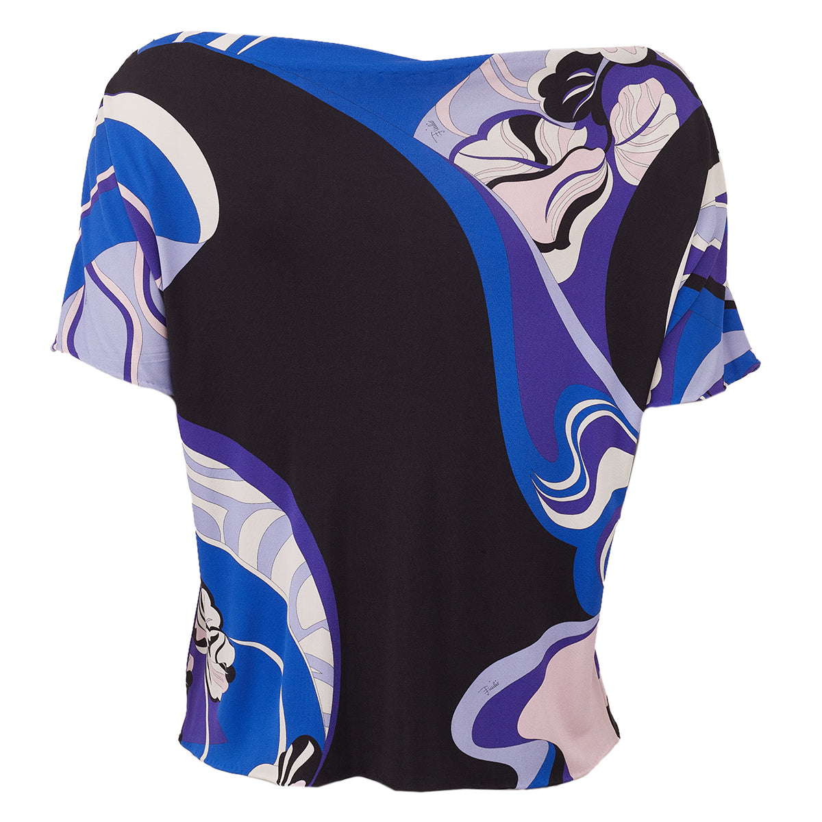 Camiseta Emilio Pucci Azul estampado Tam. M br