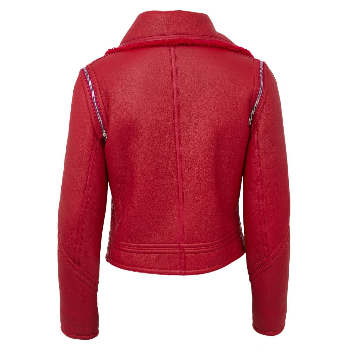 Jaqueta Fendi Vermelha Manga Removível Tam P