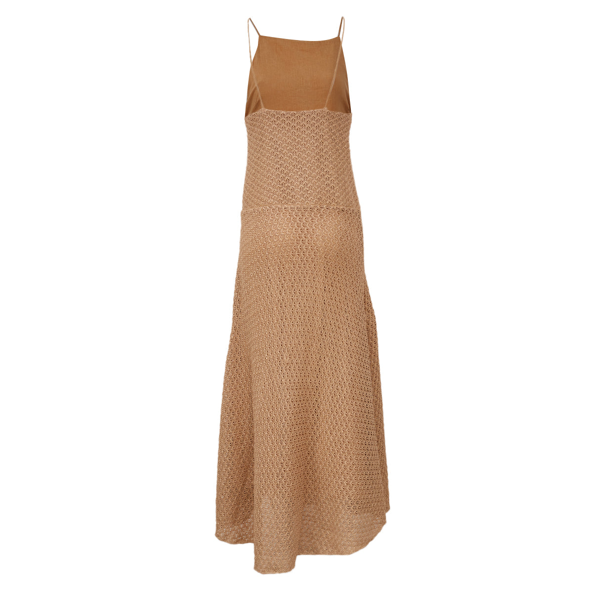 Vestido Cris Barros Longo Bege Tam 36 Br