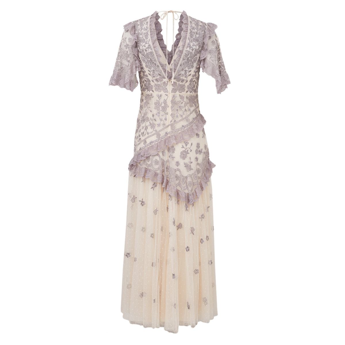 Vestido Needle & thread Off White Tam 36 Br