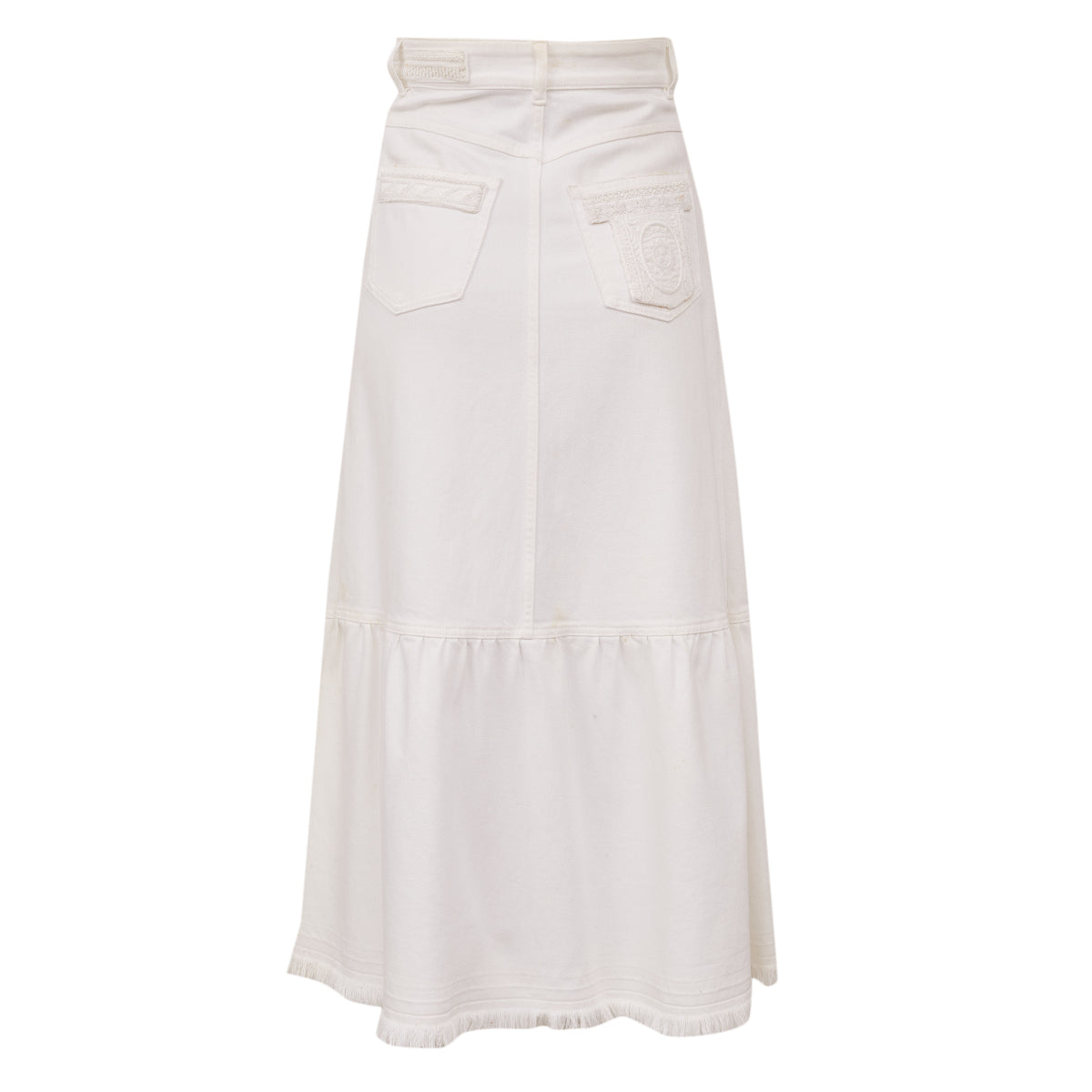 Saia Valentino Branca Bordada Tam 32 Br