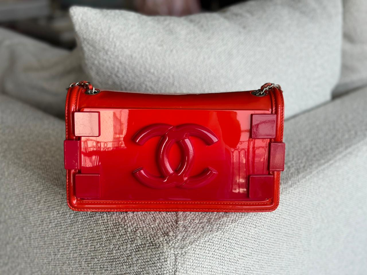 Bolsa Chanel Brick Flap Vermelha