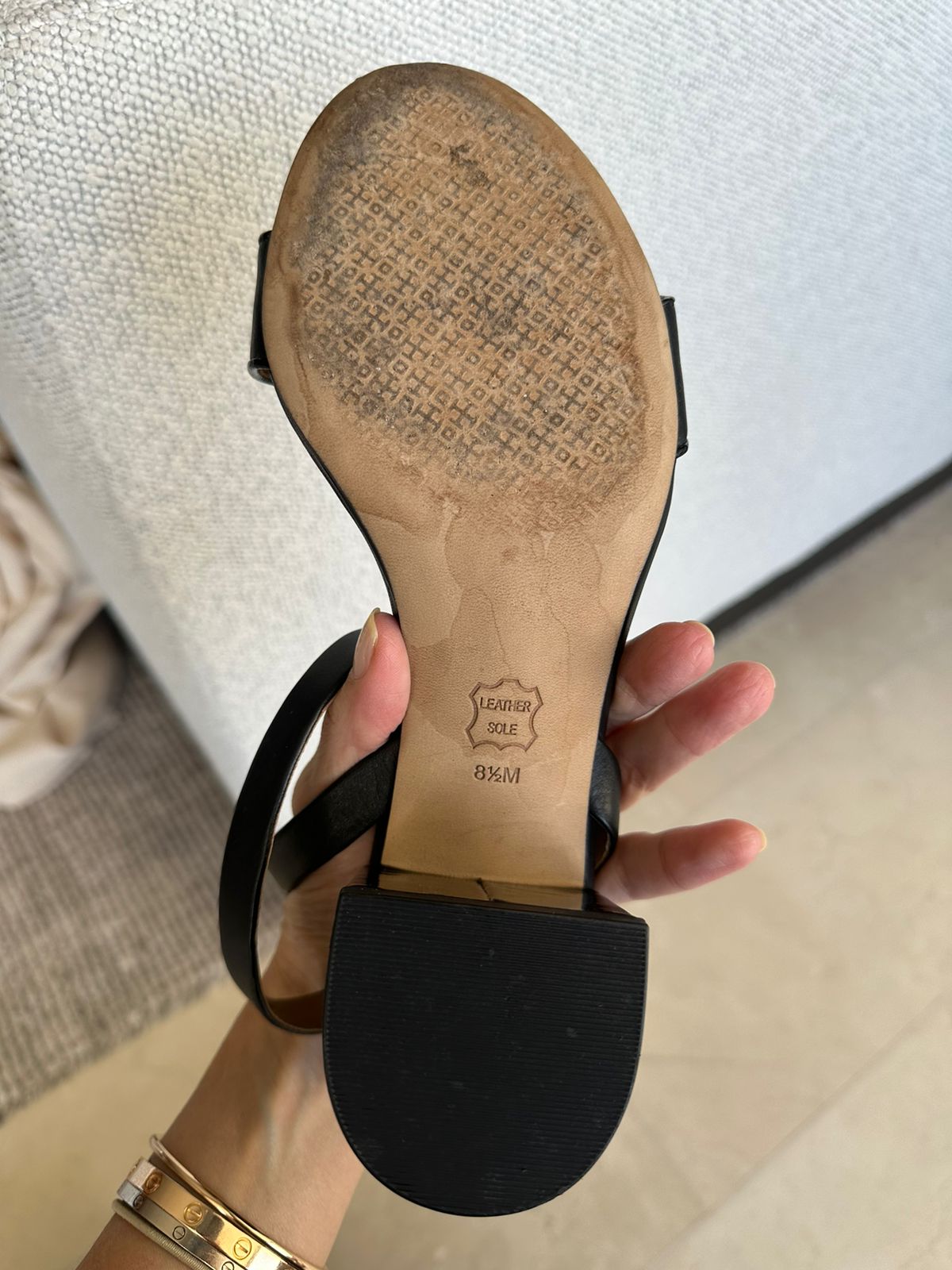 Sandalia Tory Burch Preta TAM. 37,5 BR