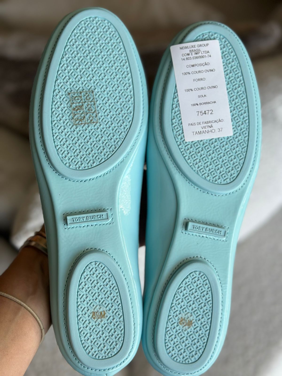 Sapatilha Tory Burch Azul Claro Tam 37,5 Br