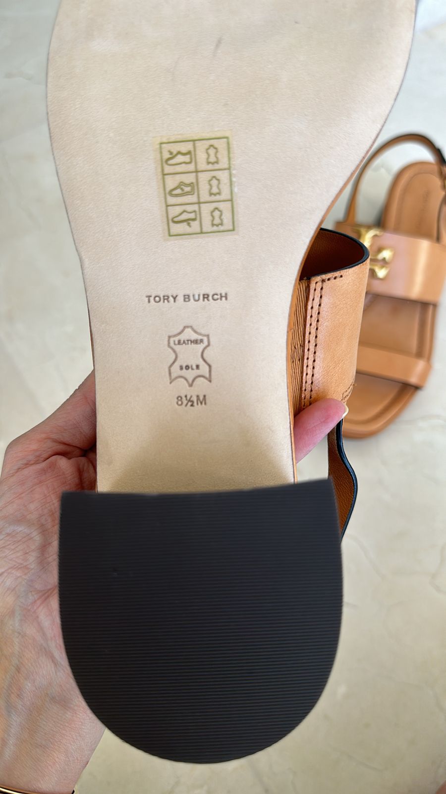 Sandalia Tory Burch Eleanor Caramelo TAM. 37,5 BR