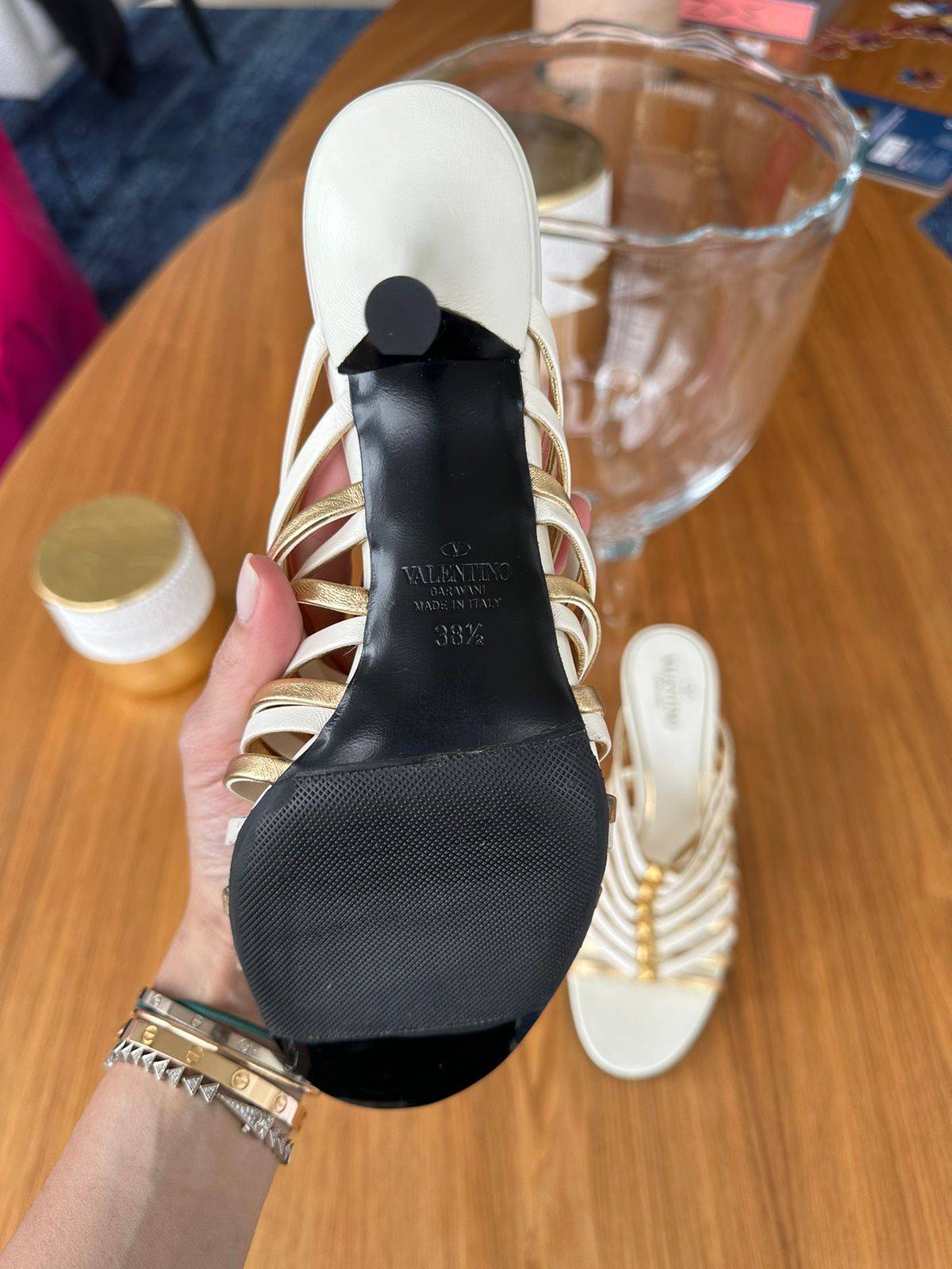 Sandalia Valentino Branca Tam. 36,5 Br