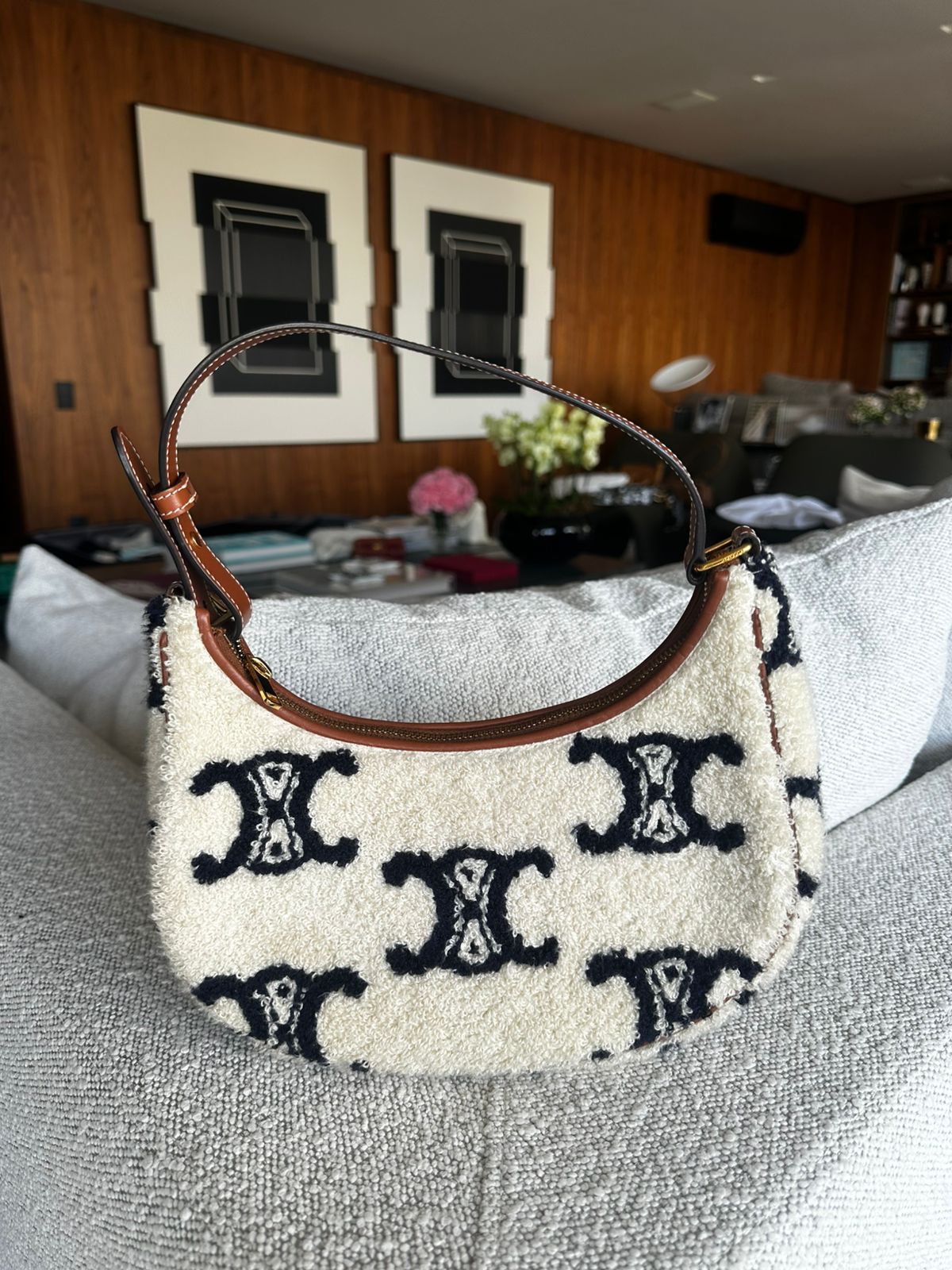 Bolsa Cèline Triomphe Pelúcia