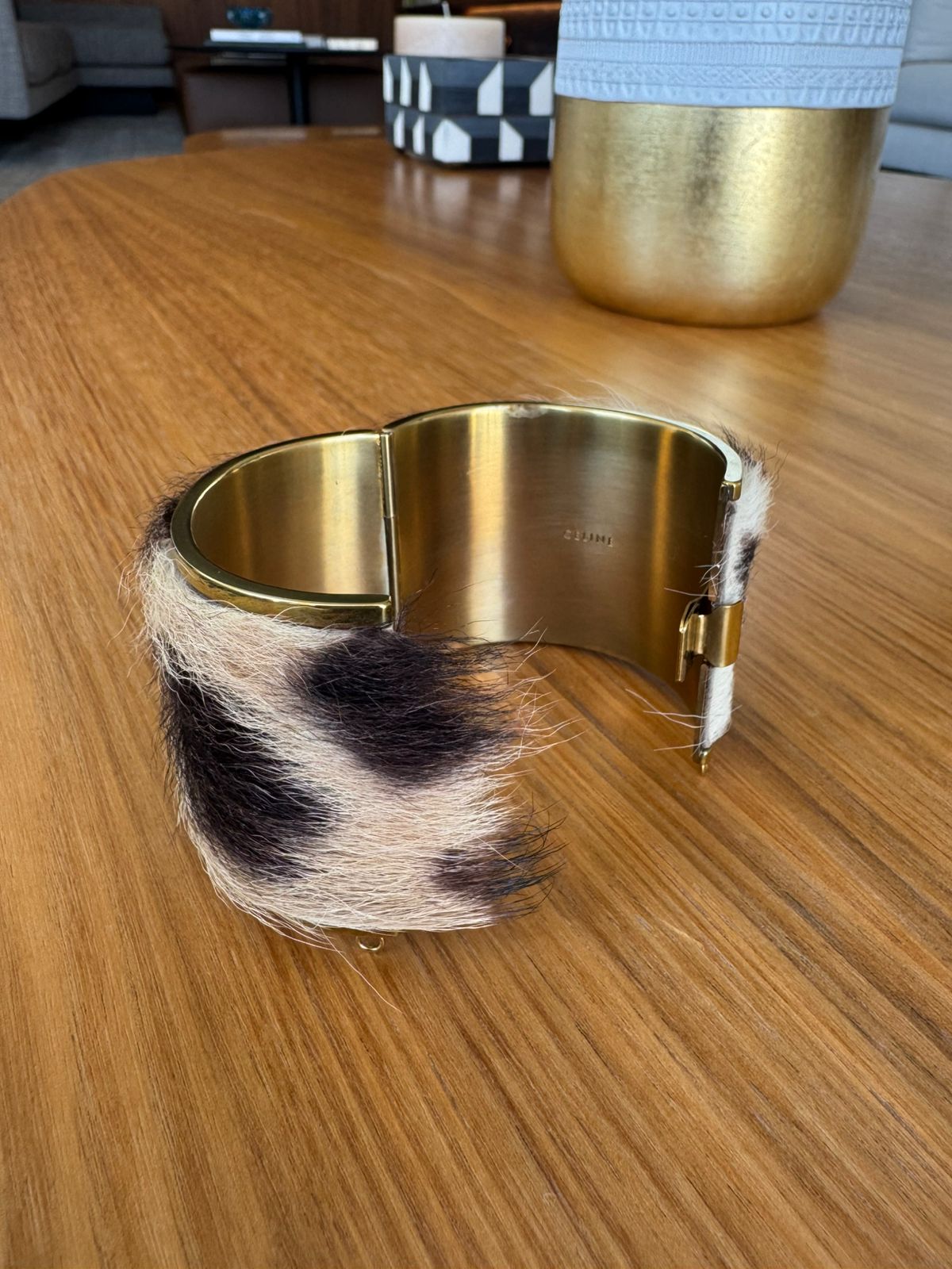 Pulseira Celine Foal Hair Leopard