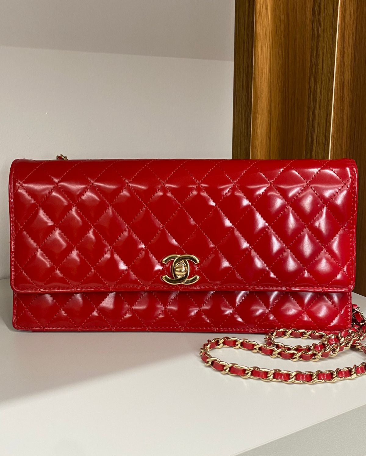 Bolsa Chanel Evening Star Vermelha