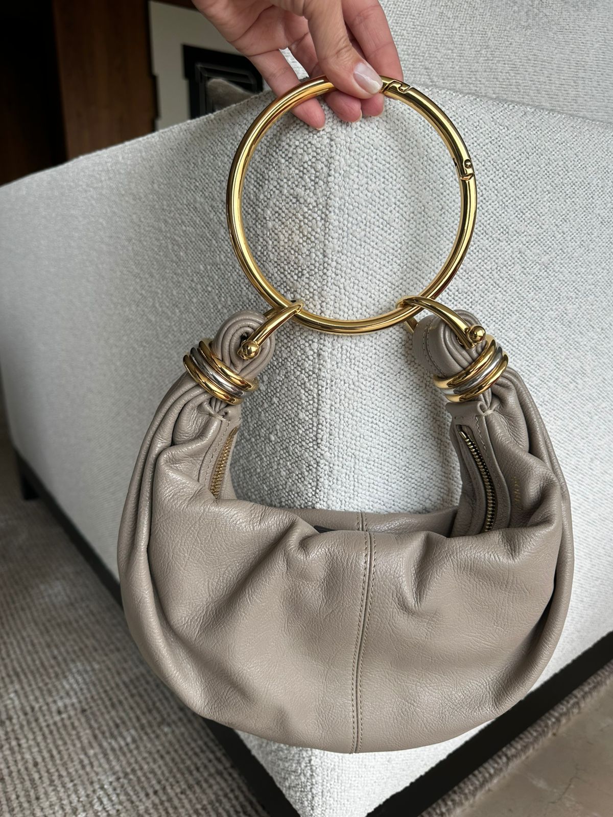 Bolsa Chloé Bracelet Hobo Bag Bege