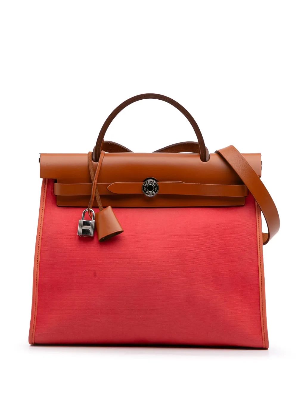 Bolsa Hermès Toile Herbag Rosa