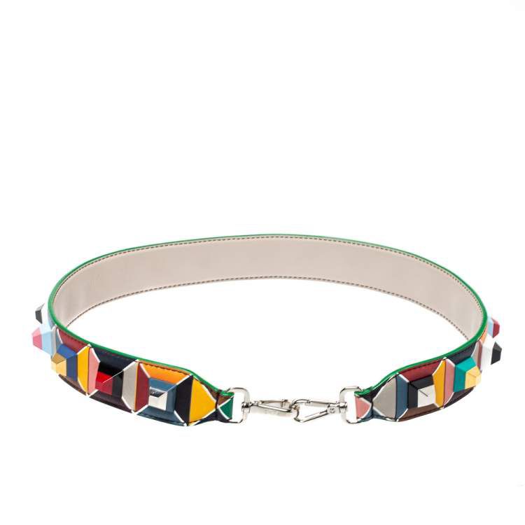 Alça Fendi triângulos coloridos