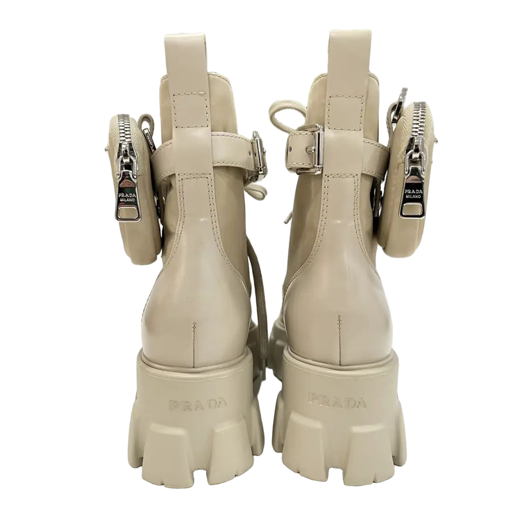 Coturno Prada Bege Tam 36 Br