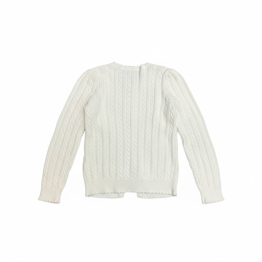 Cardigã Polo Ralph Lauren Branco Infantil Tam. 3 anos br