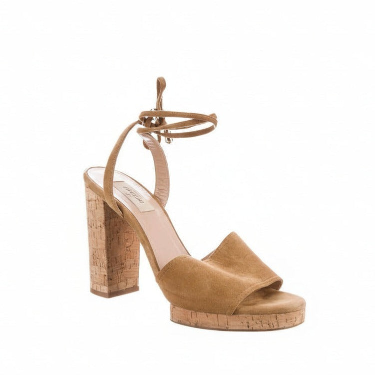 Sandália Valentino Bege Camurça Tam. 34 BR